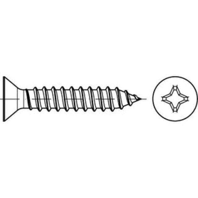Senk-Blechschraube KS-H DIN 7982 C VZ