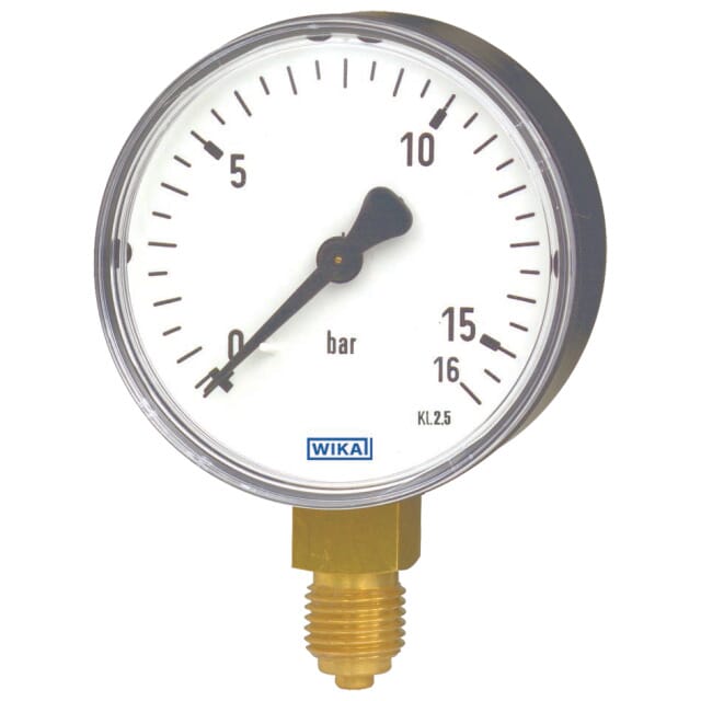 Rohrfedermanometer Anschluss Unten