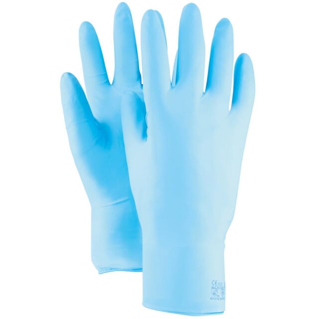 Einweghandschuhe Nitril (Pkg à 100 Stk) HS.0740 Dermatril, blau