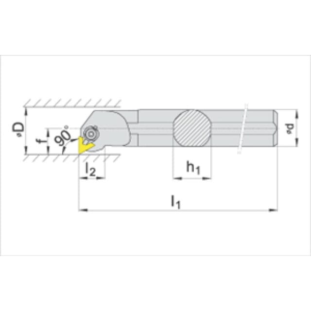 Klemmhalter Innen S25T CTFPR 16 Ceratizit