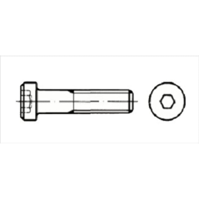 Zylinderschraube mit ISK DIN 7984 A2