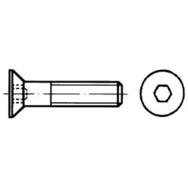 Senkschaube ISK DIN 7991 A2