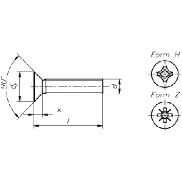 Senkschraube DIN 965 TX10 A2