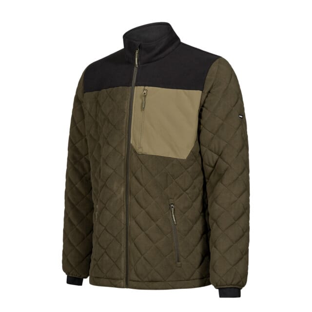 Entire Gesteppte Fleecejacke 1326-143-5320, grün/schwarz