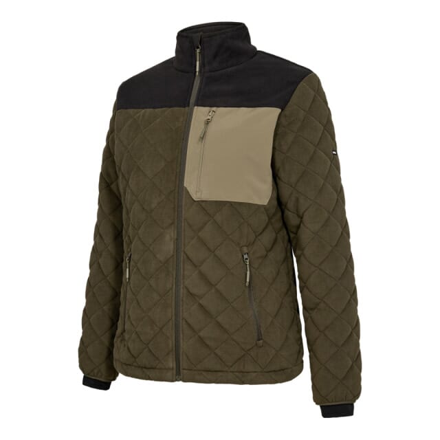 Entire Gestepptes-Fleece Damen K.1336-143-5320.XS, grün/schwarz