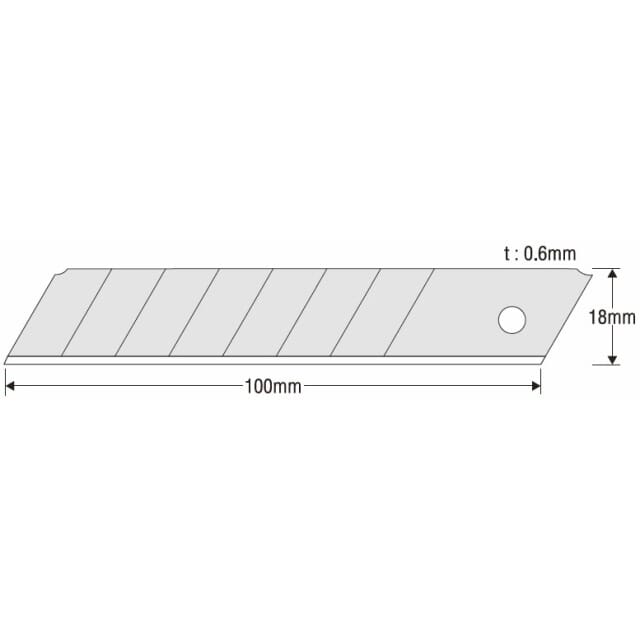 Cutterklingen 18mm 10 Stk. GB-10H KDS Abbrechbar KDS
