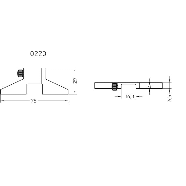 Messbrücke 75mm 0220705 Helios Preisser