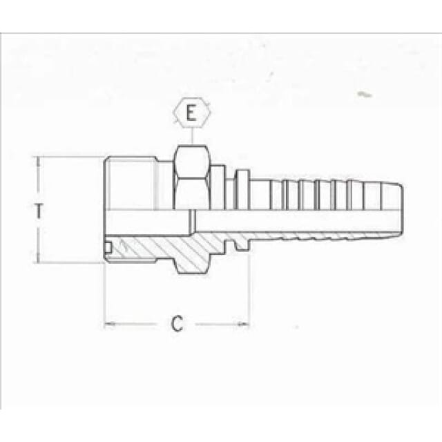 Gewindenippel ORFS-Gewinde AGO-ORFS