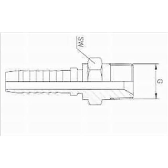 Gewindenippel BSP-Gewinde kegelig AGR-K