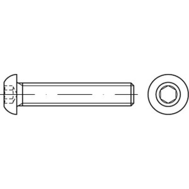 Flachkopfschraube ISK DIN 7380 10.9