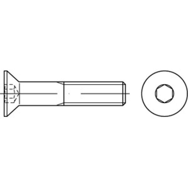 Senkschaube ISK DIN 7991 10.9 VZ