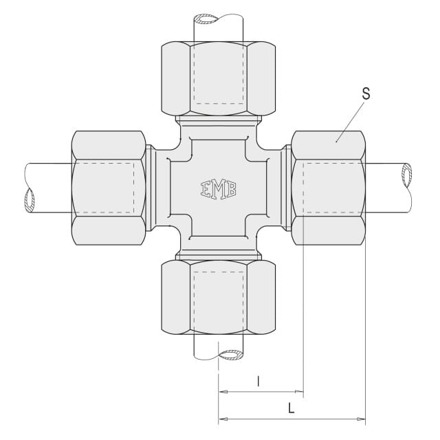 Kreuzverschraubung EMB