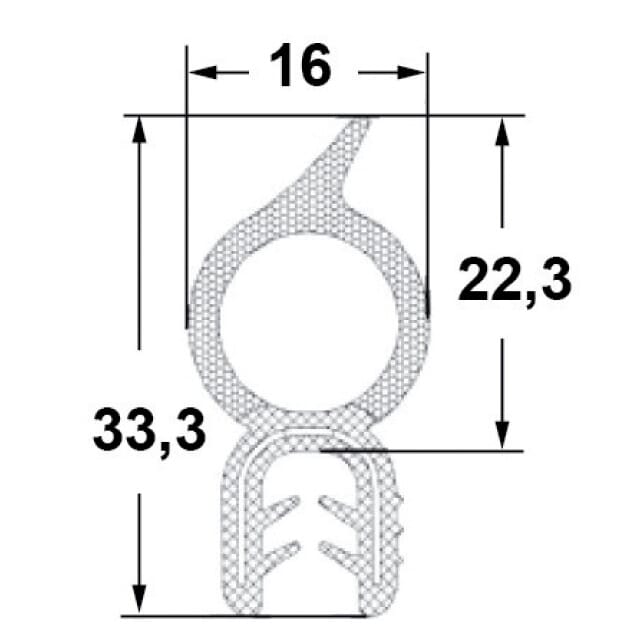 Kantenschutzprofil KSP014