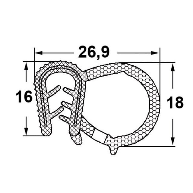 Kantenschutzprofil KSP017