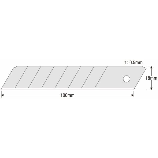 Cutterklingen 18mm 10 Stk. LB-10 EVO KDS