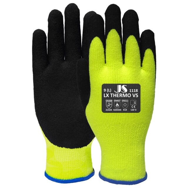 Latexbeschichteter Winterhandschuh LX Thermo VS 1118 leuchtgelb