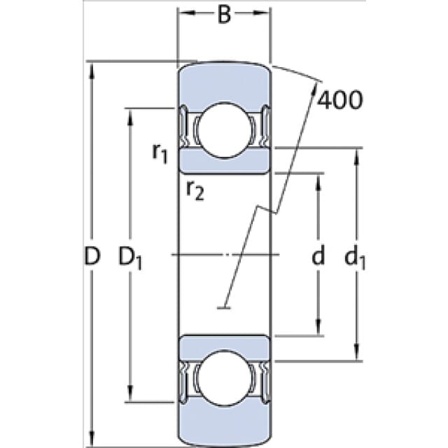 Laufrolle 361200 R SKF