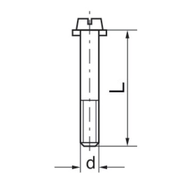 Schlitzschraube SL-A2    84/VZ/M 6x25