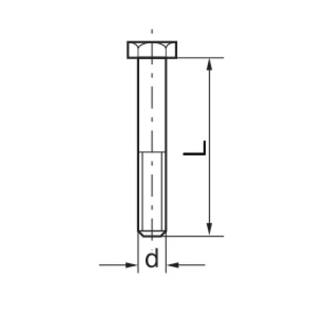 Sechskantschraube verzinkt SS-B2     933/8.8VZ/M 8x35