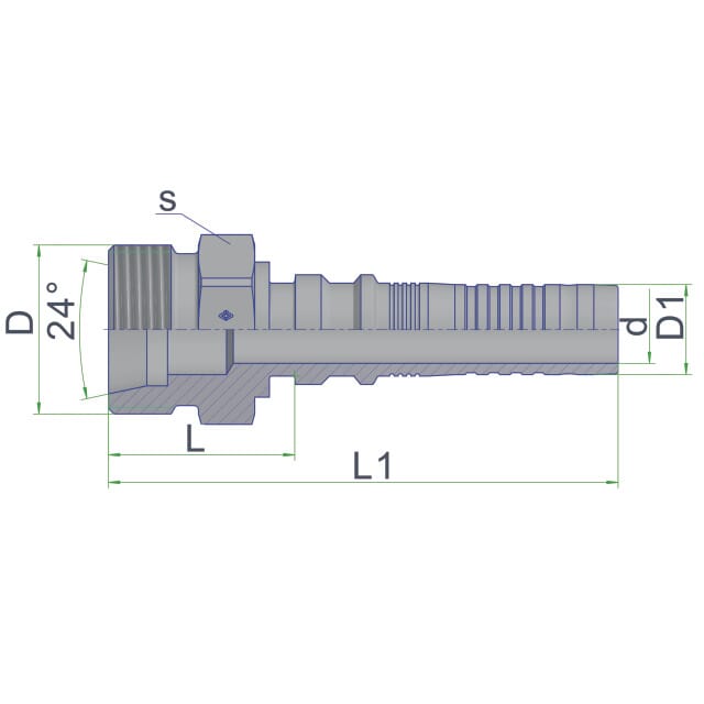 Aussengewindenippel, CES, Interlock