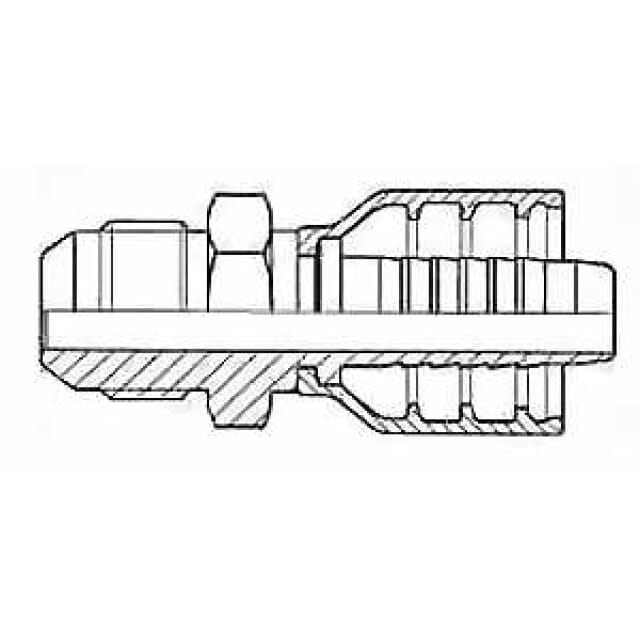 Aussengewindearmatur JIC-Gewinde, AGJ multiCrimp