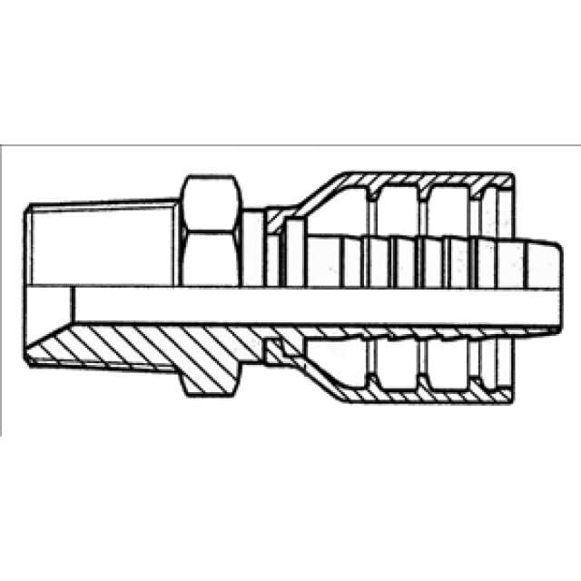Aussengewindearmatur NPTF-Gewinde, AGN multiCrimp