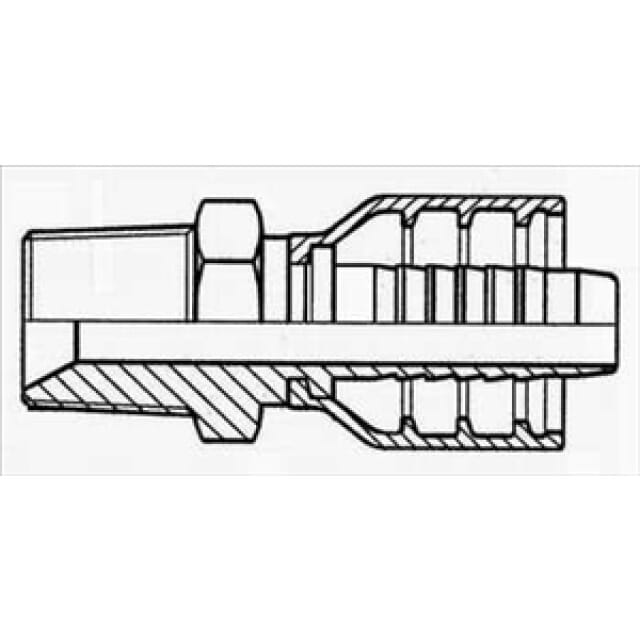 Aussengewindearmatur BSP-Gewinde, AGR-K multiCrimp