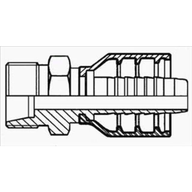 Aussengewindenippel leichte Reihe CEL, DIN 24°, CEL multiCrimp