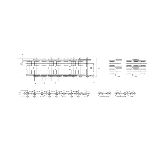Rollenkette DIN 8187 RK B-2 4MP