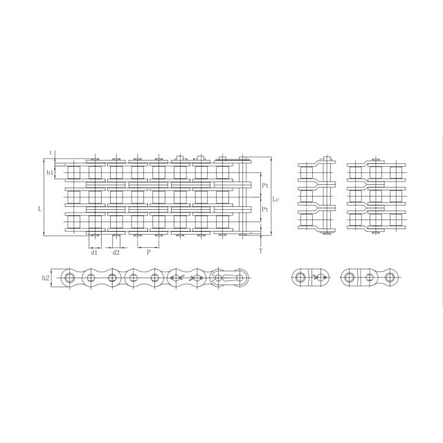 Rollenkette DIN 8187 RK B-3 4MP