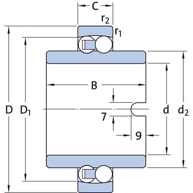 Pendelkugellager 11204 TN9 SKF