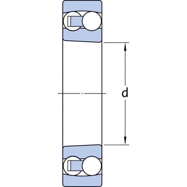 Pendelkugellager 2307 EKTN9/C3 SKF