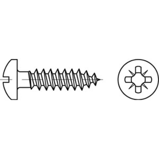 Spanplattenschraube halbrk. PAN HEAD