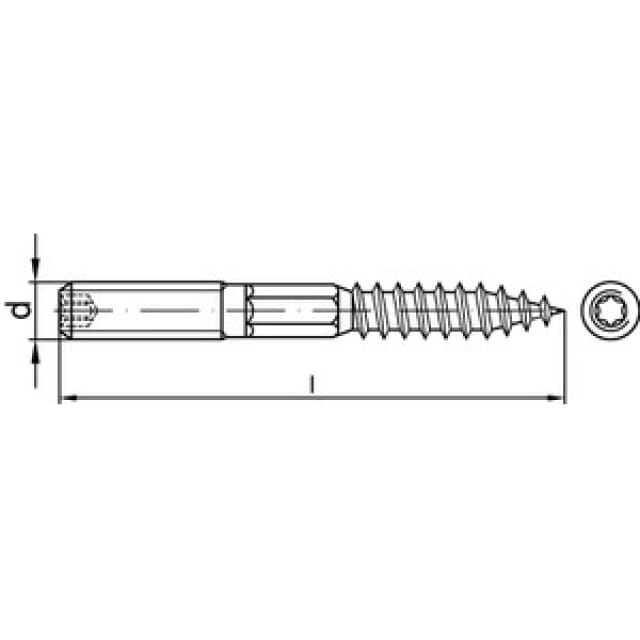Stockschraube DIN 88149 VZ