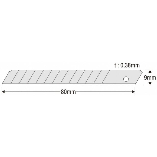 Cutterklingen Black Max 9mm 10 Stk. SB-10BHNL KDS