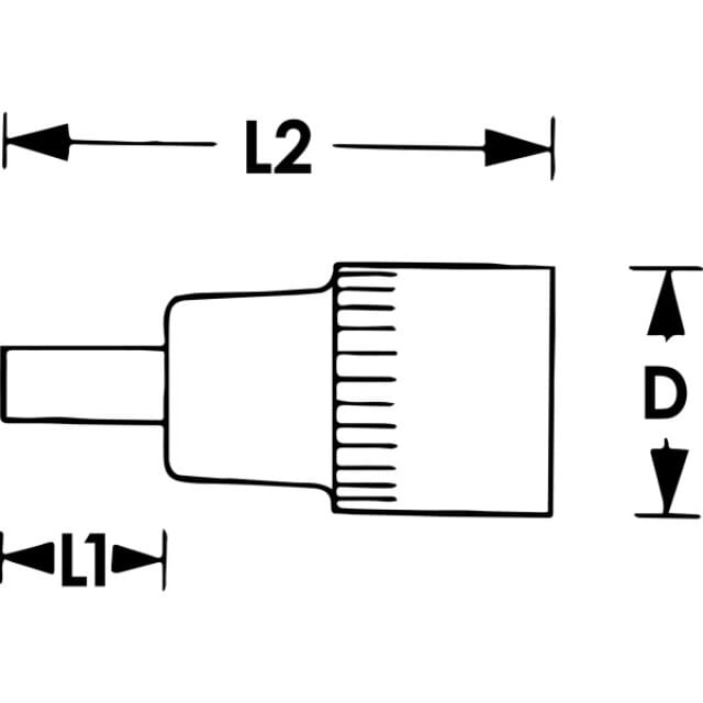 SCHRAUBENDREHER-EINSATZ (BIT) 3/8" T 30 V2299N Vigor