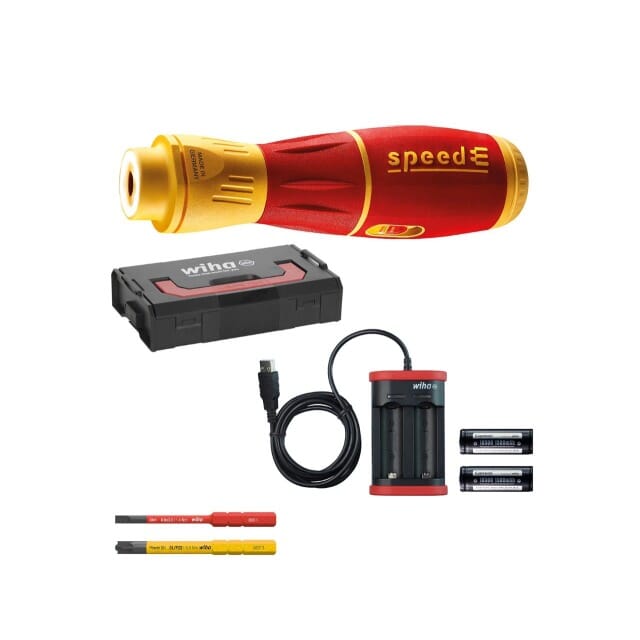  44318 Wiha SpeedE2 in L-Boxx Mini 7-tlg+slimBits+Bat.+Lade.