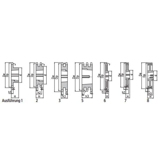 Taper-Kettenrad KR 16 4MP